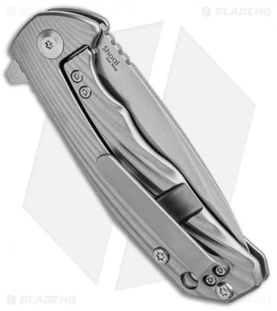 Kizer Ning Shoal Frame Lock Knife 3D Titanium (3" Stonewash) Ki3469S2 - Image 3