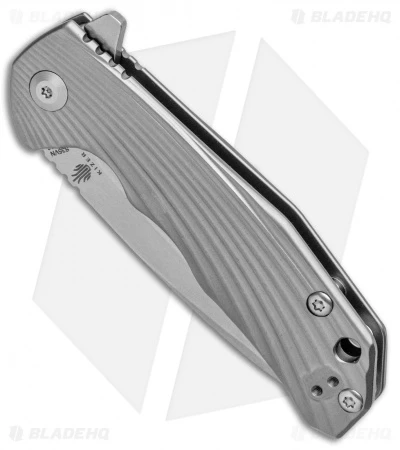 Kizer Ning Shoal Frame Lock Knife 3D Titanium (3" Stonewash) Ki3469S2 - Image 2