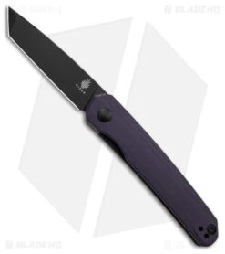 Kizer SS1 Liner Lock Flipper Knife Tanto Purple G-10 (3.5" Black) V3603C1