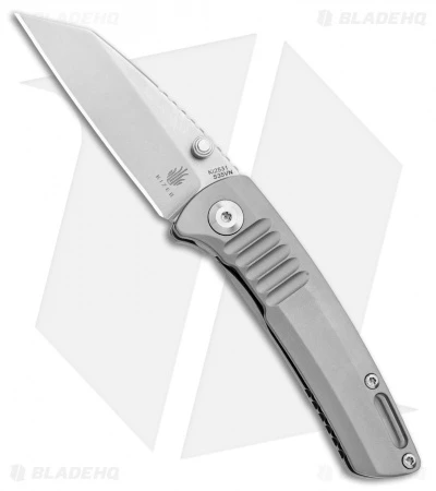 Kizer Shard Frame Lock Knife Titanium (2.25" Stonewash) Ki2531