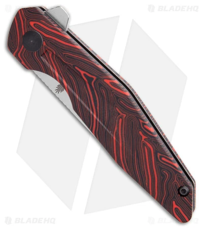 Kizer Vanguard Series Spot Liner Lock Knife Black/Red G-10 (3" Stonewash)V3620C1 - Image 2