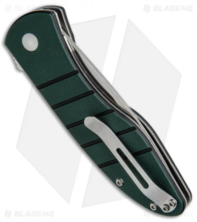 Kizer Vanguard Velox 2 Liner Lock Flipper Knife Green G-10 (3.4" Satin) V4478A2 - Image 3