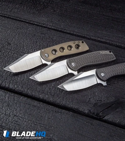 Alliance Designs Laconico Angry Baby Bear Flipper Tanto Knife Black Ti/CF - Image 5