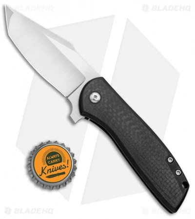 Alliance Designs Laconico Angry Baby Bear Flipper Tanto Knife Black Ti/CF - Image 4