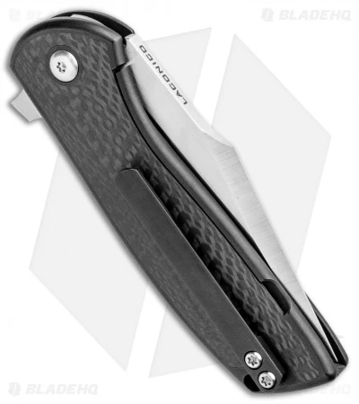 Alliance Designs Laconico Angry Baby Bear Flipper Tanto Knife Black Ti/CF - Image 3