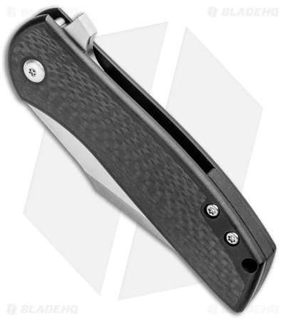 Alliance Designs Laconico Angry Baby Bear Flipper Tanto Knife Black Ti/CF - Image 2
