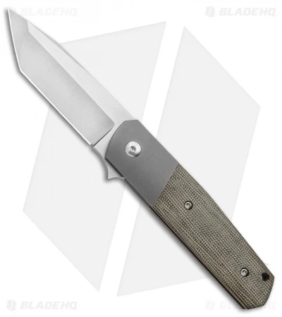 Alliance Designs Laconico EZE Knife Green Micarta Bolsterlock (3" Satin)