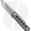 Alliance Designs Laconico EZE Flipper Knife Titanium (3" Damasteel)