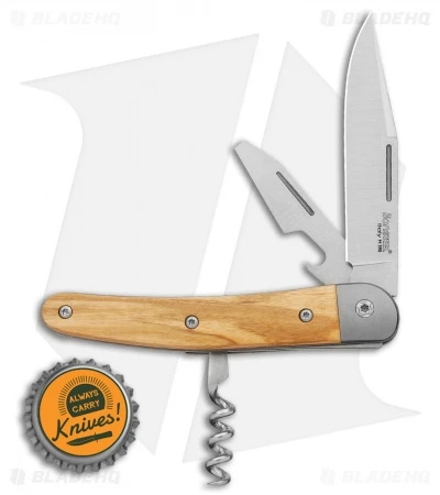LionSteel Jack Slip Joint Knife Three Function Santos Wood (3" Satin M390) - Image 4