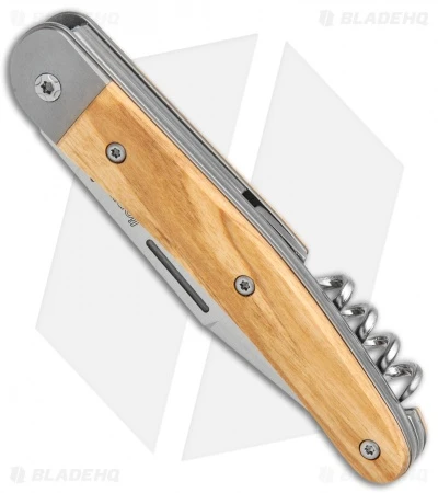 LionSteel Jack Slip Joint Knife Three Function Santos Wood (3" Satin M390) - Image 2