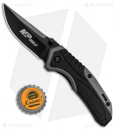 M&P Shield Spring Assisted Knife Black/Gray Rubber (2.75" Black) 1085918 - Image 4