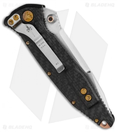 Marfione Custom Socom Elite Liner Lock Knife CF/Copper/LSCF (Satin) - Image 3