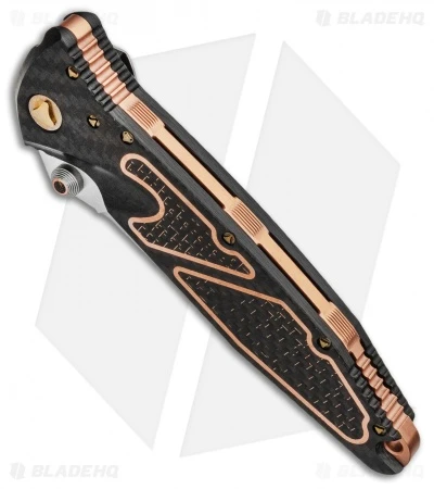 Marfione Custom Socom Elite Liner Lock Knife CF/Copper/LSCF (Satin) - Image 2