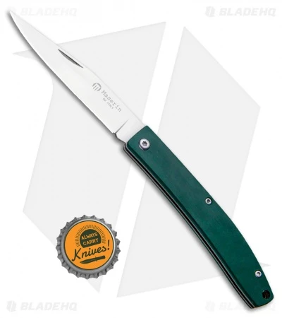 Maserin E.D.C. Gentleman Slip Joint Knife Green Micarta (3.25" Satin) - Image 4