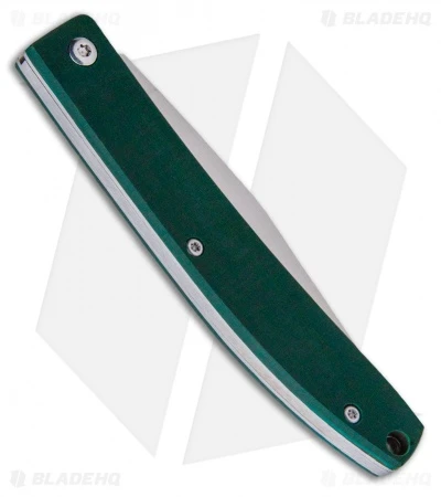 Maserin E.D.C. Gentleman Slip Joint Knife Green Micarta (3.25" Satin) - Image 3
