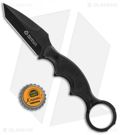 Maserin 921 Neck Line Karambit Fixed Blade Knife Black G-10 (2.75" Black) - Image 4