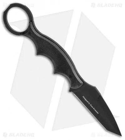 Maserin 921 Neck Line Karambit Fixed Blade Knife Black G-10 (2.75" Black) - Image 2