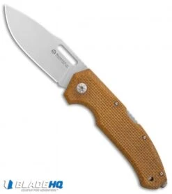 Maserin Nimrod Lockback Knife Desert Canvas Micarta (3.5" Stonewash) 480MD