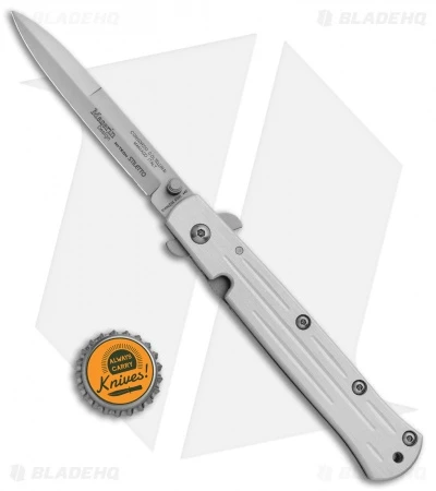 Maserin Stilletto Bayonet Liner Lock Knife Gray (3.8" Bead Blast) 620G - Image 4