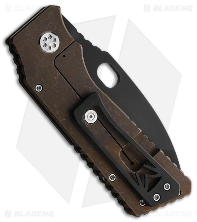 Medford TFF-H Frame Lock Knife Bronze Titanium (4" Black PVD) - Image 2