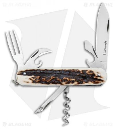 Mercury 7-in-1 Multi-Purpose Penknife Stag (3" Polish) 913-6DC