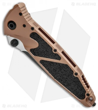Microtech Socom Elite Manual Knife Tan (4" Black Serr) 160-2TA - Image 2