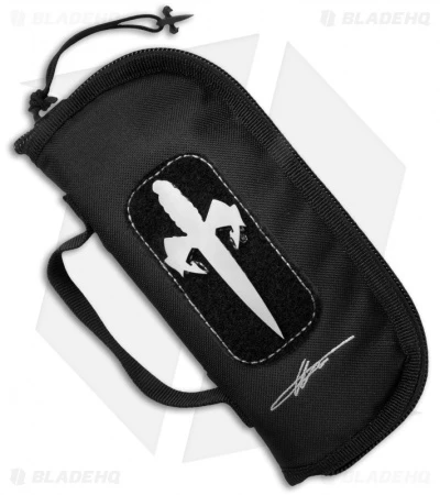 Marfione Custom Anax Integral Frame Lock Knife Black Aluminum (3.75" Mirror) - Image 3