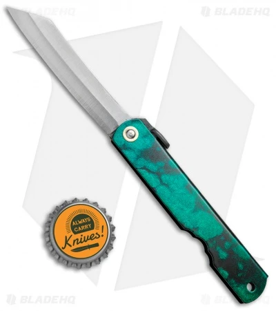 Nagao Higonokami Friction Folder Jade Iron (2.8" Satin) - Image 4