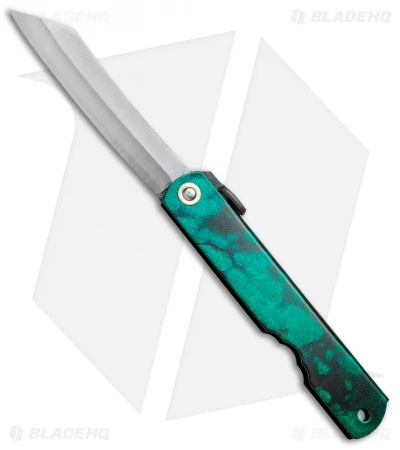 Nagao Higonokami Friction Folder Jade Iron (2.8" Satin)