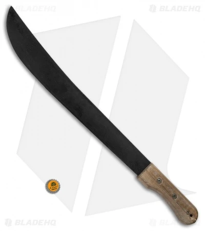 Okapi Bush Machete Fixed Blade Knife Wood (16.5" Black) - Image 2