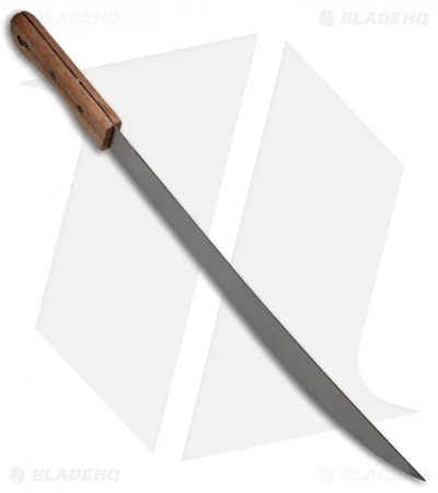 Okapi Bush Machete Fixed Blade Knife African Bolo Wood (16.5" Satin) - Image 2