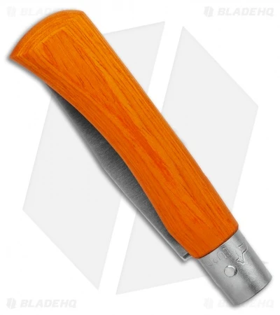 Antonini Old Bear Classical Medium Folding Knife Orange Wood (3.2" Satin) - Image 2