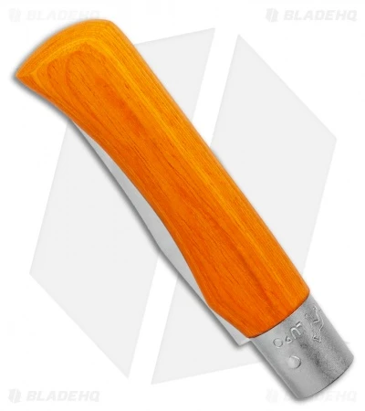 Antonini Old Bear Classical Large Folding Knife Orange Wood (3.4" Satin) - Image 2