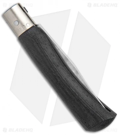 Antonini Old Bear Collect Medium Folding Knife Black (3.2" Damascus) - Image 3