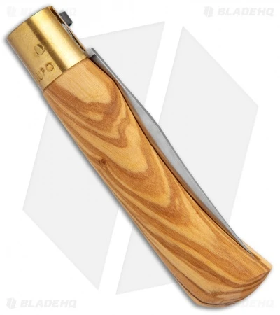 Antonini Old Bear Classical Large Folding Knife Italian Olive (3.4" Satin) - Image 3