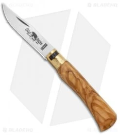 Antonini Old Bear Classical Carbon Medium Knife Italian Olive (3.2" Satin)