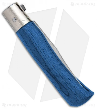 Antonini Old Bear Classical Small Folding Knife Blue Wood (2.9" Satin) - Image 3