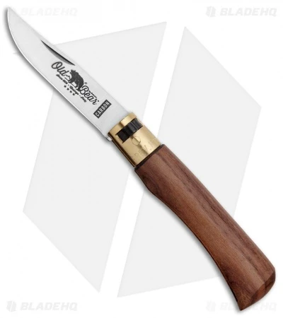 Antonini Old Bear Classical Carbon Small Knife American Walnut (2.9" Satin)