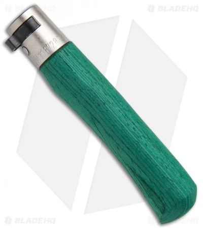 Antonini Old Bear Classical Small Folding Knife Green Wood (2.9" Satin) - Image 2