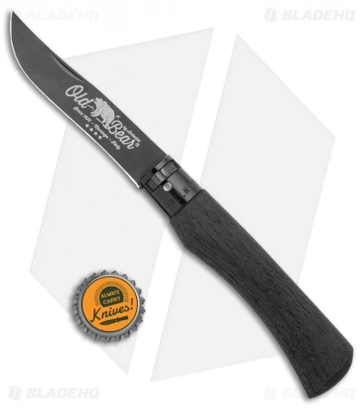 Antonini Old Bear Classical Total Black XL Folding Knife Black Wood (3.9" Black) - Image 4