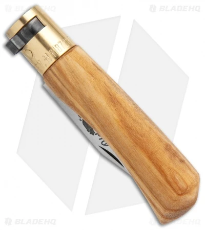 Antonini Old Bear Classical XS Folding Knife Italian Olive Wood (2.5" Satin) - Image 2