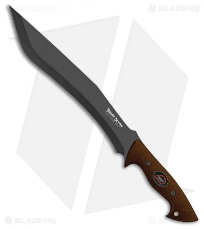 Outdoor Edge Brush Demon Survival Fixed Blade Knife Brown Zytel (13" Black)