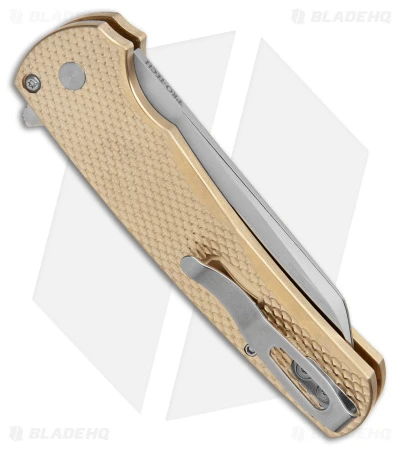 Pro-Tech Custom Malibu Plunge Lock Knife Bronze Aluminum (3.3" Polish 20CV) - Image 3