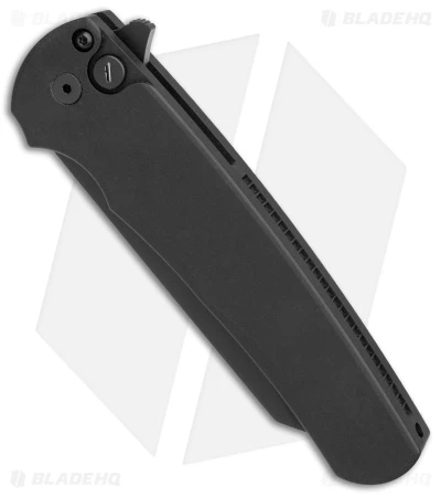 Pro-Tech Malibu Operator Reverse Tanto Button Lock Flipper Knife (3.3" DLC) - Image 2