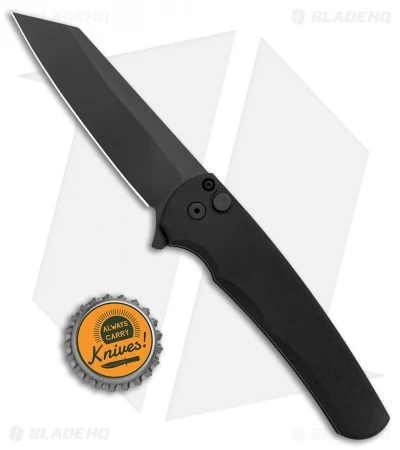 Pro-Tech Malibu Reverse Tanto Plunge Lock Knife Black (3.3" DLC) BHQ Exclusive - Image 4