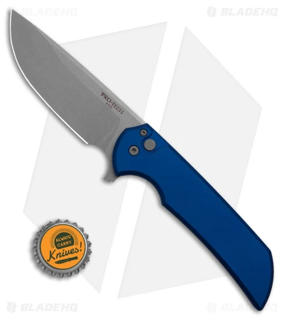 Pro-Tech Mordax Plunge Lock Flipper Knife Blue (3.5" SW MagnaCut) MX101-BLUE - Image 4