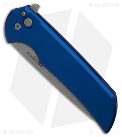 Pro-Tech Mordax Plunge Lock Flipper Knife Blue (3.5" SW MagnaCut) MX101-BLUE - Image 2