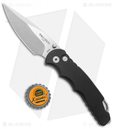 Pro-Tech TR-5 Lerch Spring Assisted Knife Black (3.25" Stonewash) SA.1 - Image 4