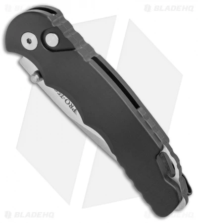 Pro-Tech TR-5 Lerch Spring Assisted Knife Black (3.25" Stonewash) SA.1 - Image 2