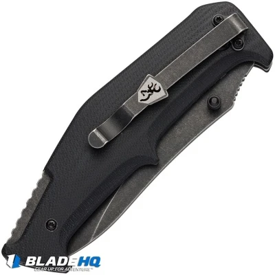 Browning Outdoorsman Survival Combo Manual Folding Knife (3.5") W/ Flashlight - Image 4
